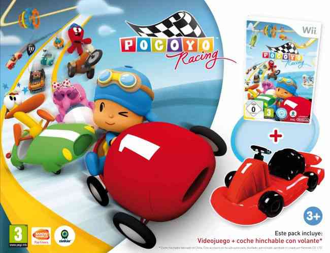 Pocoyo Racing Con Coche Inflable Wii